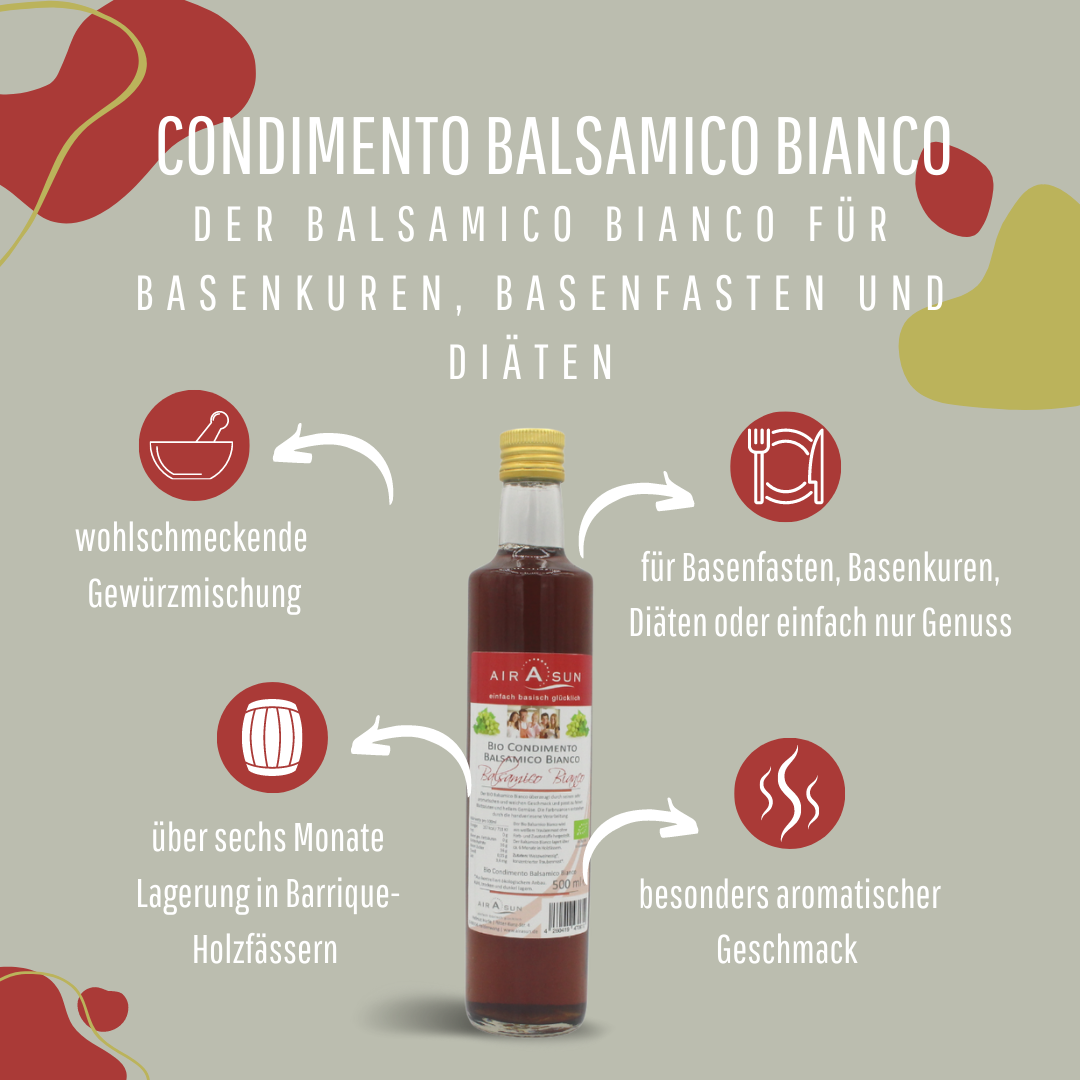 Bio Condimento Balsamico Bianco - 500ml